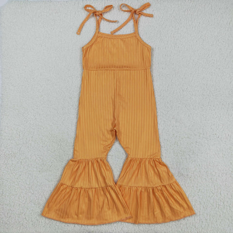 SR3162  baby girl clothes orange girl summer  jumpsuit