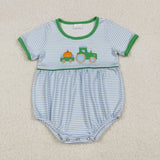 RTS kids matching clothing embroidered pumpkin print clothing boy halloween clothing-2025.9.22