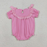 RTS kids matching clothing embroidery smock cross print clothing girl easter summer clothing-2026.1.14