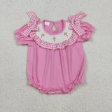 RTS kids matching clothing embroidery smock cross print clothing girl easter summer clothing-2026.1.14