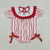 RTS Matching clothing kids embroidery baseball print clothing baby girl summer bubble-2026.3.11