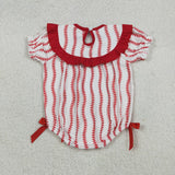 SR3345 pre-order baby girl clothes embroidery smock baseball girl summer  bubble