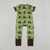 SR3499   baby boy clothes hunting toddler boy summer romper