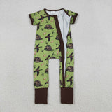 SR3499   baby boy clothes hunting toddler boy summer romper