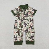 SR3634  baby boy clothes mallard boy summer romper