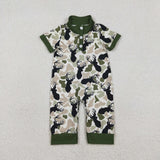 SR3636  baby boy clothes  deer boy summer romper