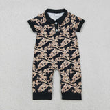 SR3637  baby boy clothes hunting boy summer romper