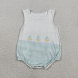 RTS kids matching clothing sailing boat print clothing baby summer bubble-2026.2.4
