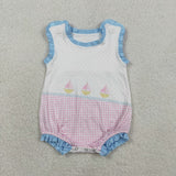 RTS kids matching clothing sailing boat print clothing baby summer bubble-2026.2.4