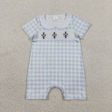RTS Matching clothing embroidery cross print clothing baby easter summer clothing-2026.3.6