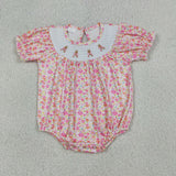 RTS Matching kids clothing embroidery bunny print clothing girl easter summer clothing-2026.4.2