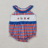 SR3835 baby girl clothes embroidery farm life print toddler girl summer bubble