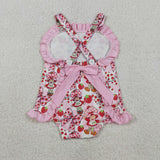 RTS Matching kids clothing strawberry print clothing baby girl summer clothing-2026.4.1