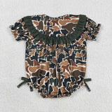 SR3916   baby girl clothes camo daddy's girl hunting clothes toddler girl summer bubble
