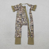SR3931  baby girl clothes bows print toddler girl summer romper