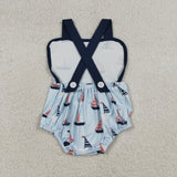RTS Matching kids clothing saling boat print clothing boy summer clothing-2026.4.7