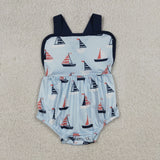 RTS Matching kids clothing saling boat print clothing boy summer clothing-2026.4.7