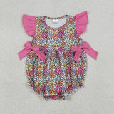 RTS  Matching clothing kids flower  print baby girl summer clothing-2026.5.5