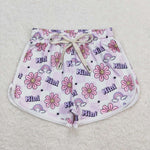 SS0171 baby girl clothes daisy mini rainbow summer shorts