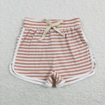 SS0211 toddler clothes summer shorts bottom pink stripes milk silk baby girl summer bottom