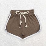 SS0314 toddler clothes summer shorts bottom dark brown baby girl summer bottom