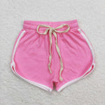 SS0315 toddler clothes summer shorts bottom bright pink baby girl summer bottom