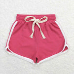 SS0317 toddler clothes summer shorts bottom hot pink baby girl summer bottom