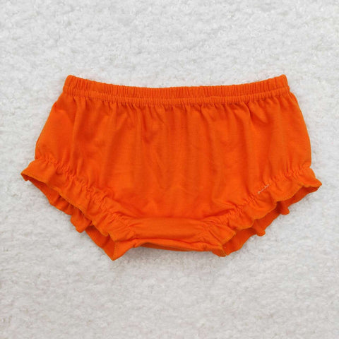 SS0364  toddler clothes orange  girl summer bummies shorts