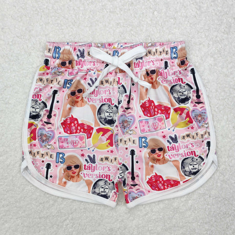 SS0418  baby girl clothes 1989 singer girl summer shorts