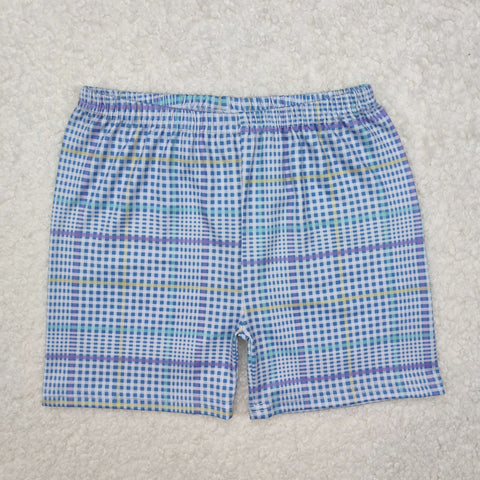 SS0422  baby boy clothes gingham boy summer shorts