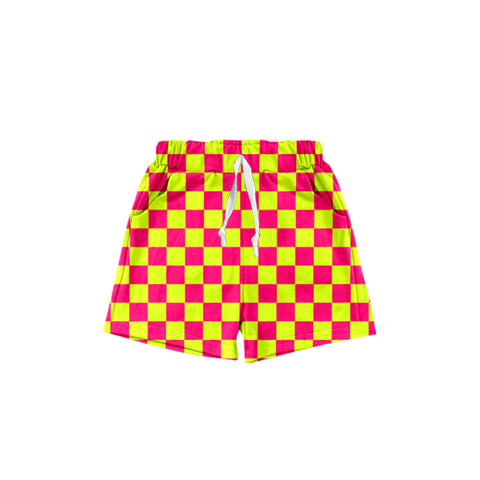 SS0439 pre-order baby girl clothes gingham girl summer shorts-2025.1.26