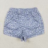 SS0468  adult clothes gray leopard print adult women summer yoga shorts