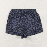 SS0471  adult clothes black leopard print adult women summer yoga shorts