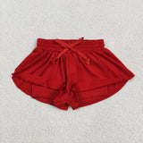 RTS toddler clothes matching clothing solid color shorts kids summer clothing