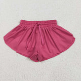 RTS toddler clothes matching clothing solid color shorts kids summer clothing