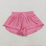 SS0546  baby girl clothes pink girl summer shorts yoga clothes