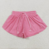 RTS toddler clothes matching clothing solid color shorts kids summer clothing
