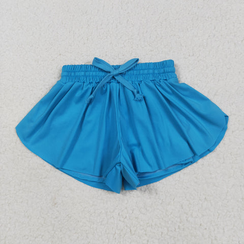 SS0549   baby girl clothes blue girl summer shorts yoga clothes
