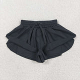 SS0551   baby girl clothes black girl summer shorts yoga clothes