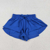 SS0552 baby girl clothes blue girl summer shorts yoga clothes