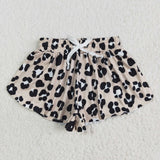 SS0585  baby girl clothes leopard print girl summer shorts