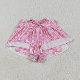 SS0587   baby girl clothes pink leopard print girl summer shorts
