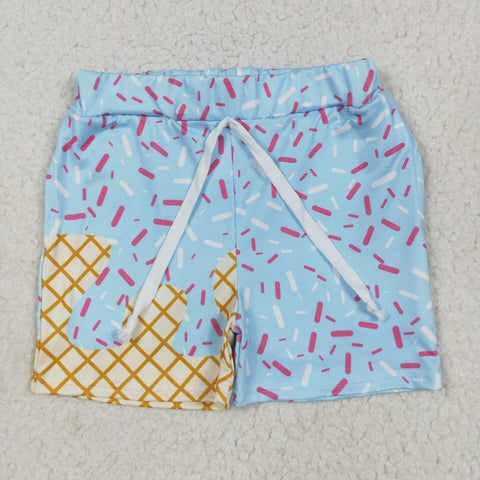 SS0609  baby boy clothes Ice cream print boy summer shorts