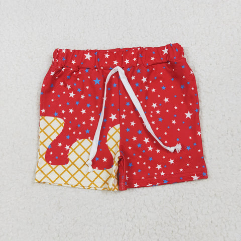 SS0612  baby boy clothes star print boy 4th of July Patriotic summer shorts