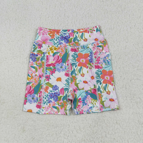 SS0614   baby girl clothes flower girl summer shorts yoga clothes