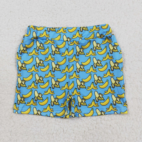 SS0634  baby boy clothes banana print boy summer shorts