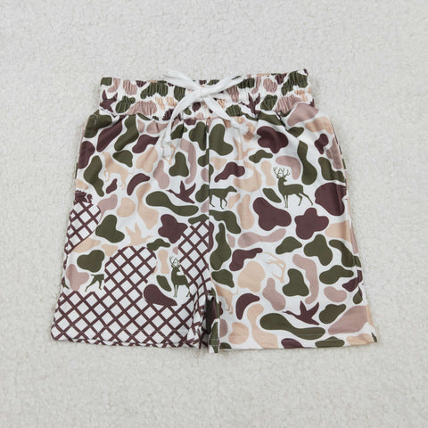 SS0652  baby boy clothes hunting print boy summer shorts