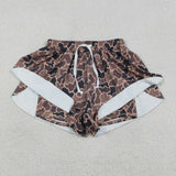 SS0767   adult clothes camo print adult women summer yoga shorts