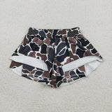 SS0773  baby girl clothes camo print girl yoga summer shorts
