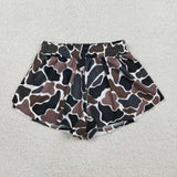 RTS toddler clothes camo print shorts matching yoga clothing  mama kids clothes-2026.4.28